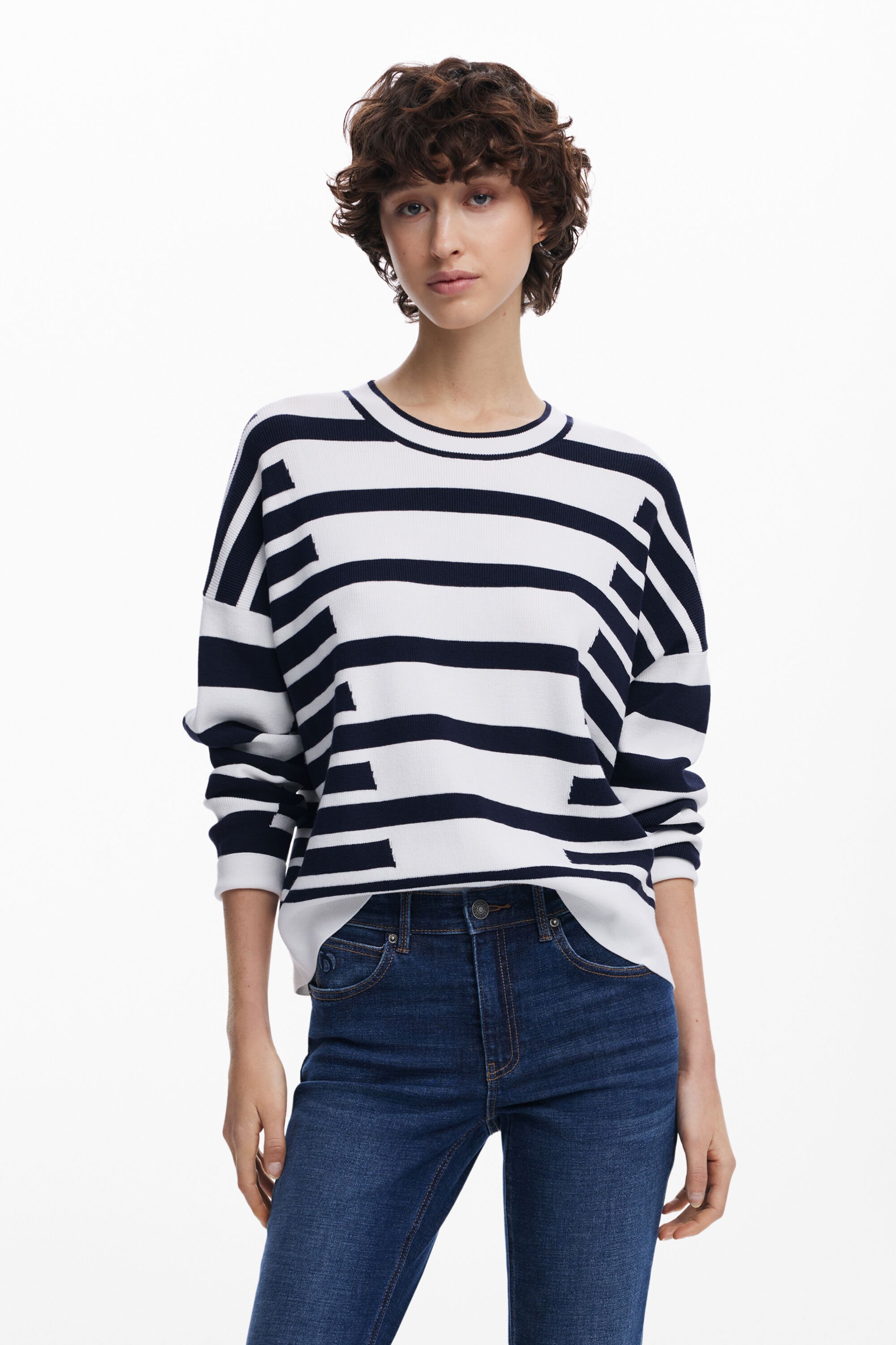 Jersey de mujer Desigual con franjas