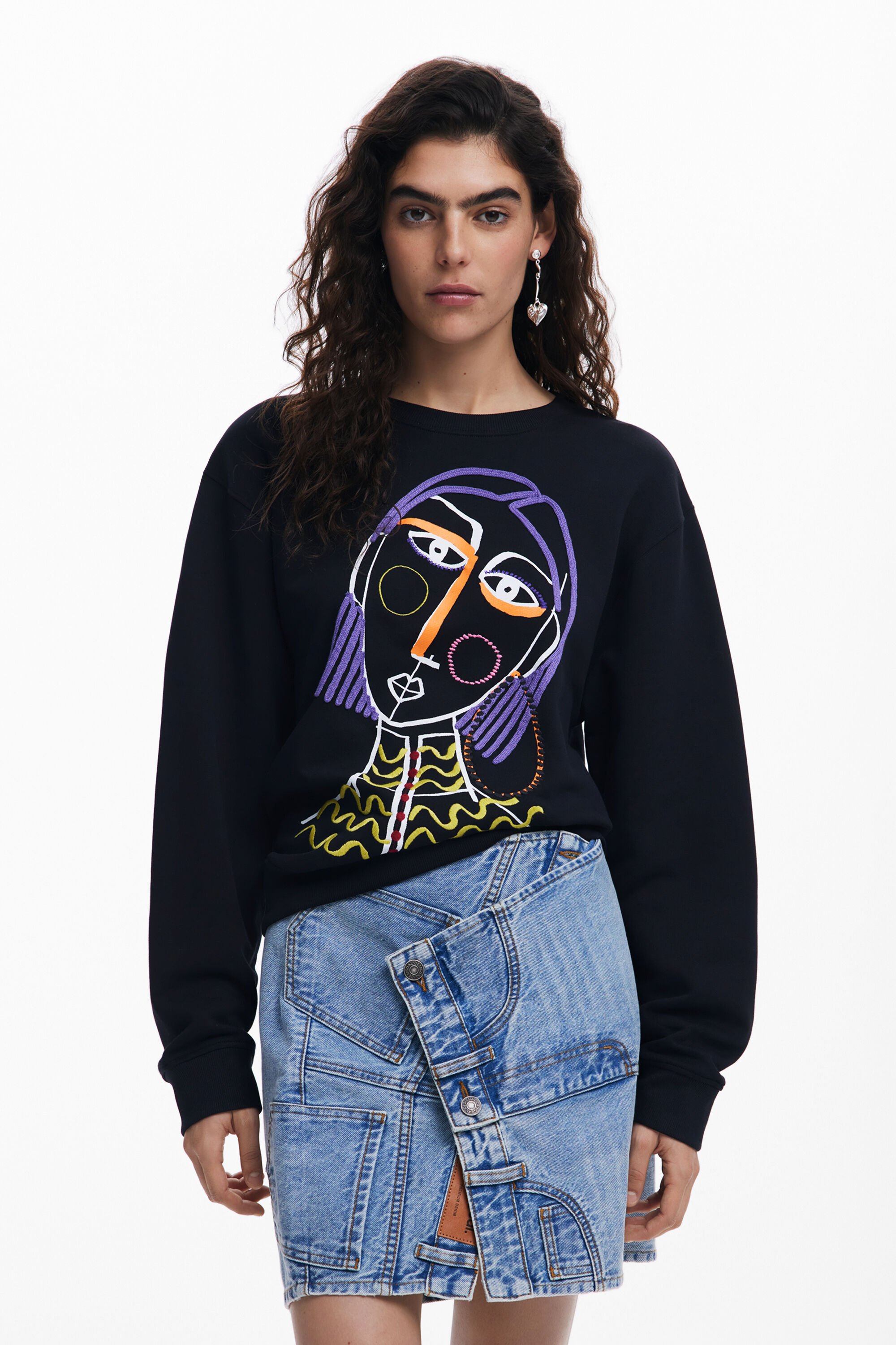 Sudadera Desigual Estampada Mujer