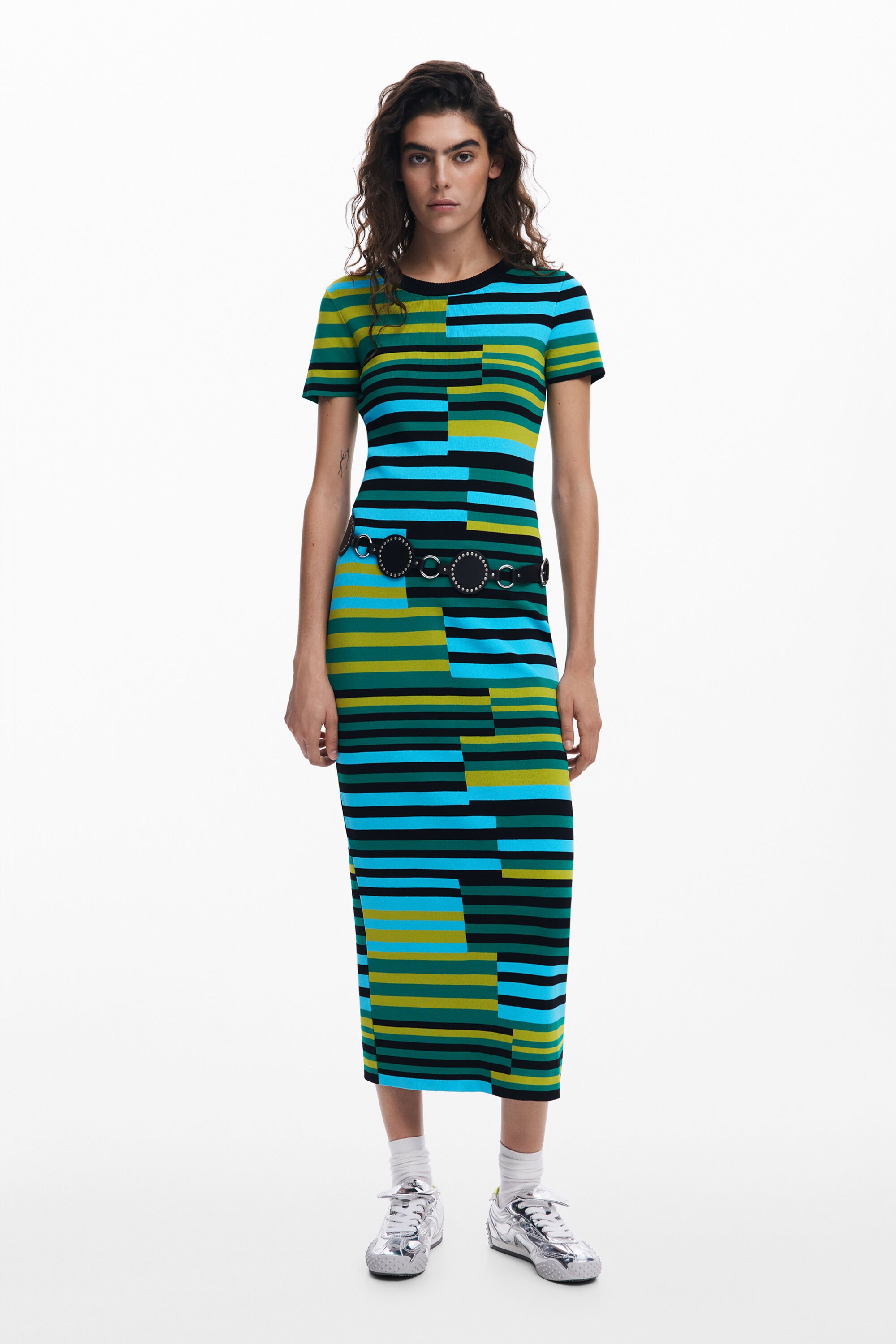 Vestido Largo Rayas Mujer Desigual