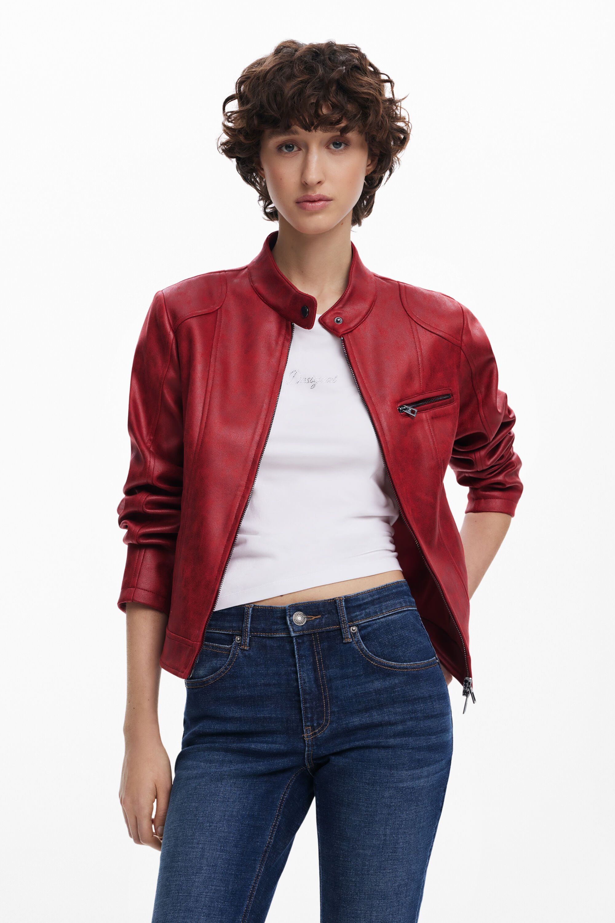 Cazadora Cuello Mao Mujer Desigual