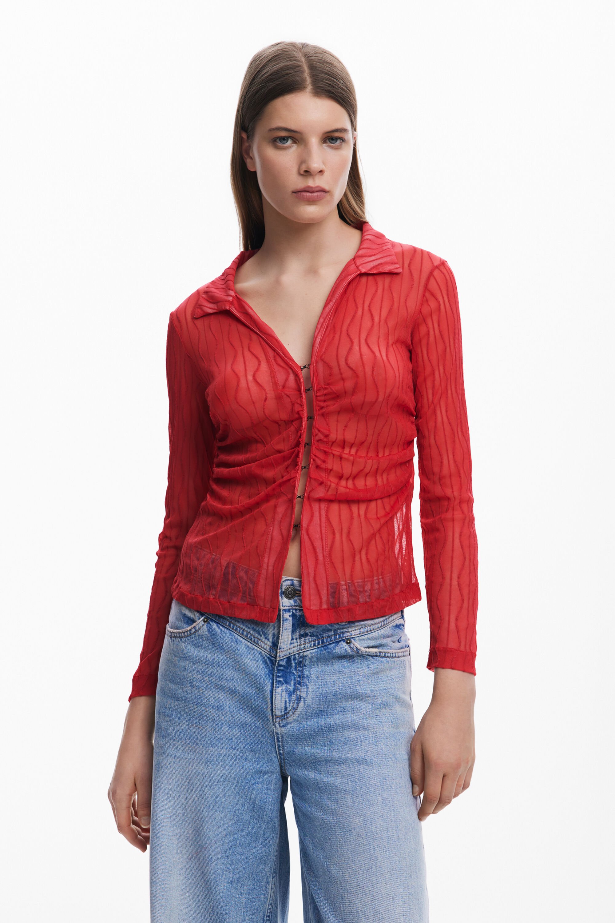 Camiseta semitransparente Desigual para mujer