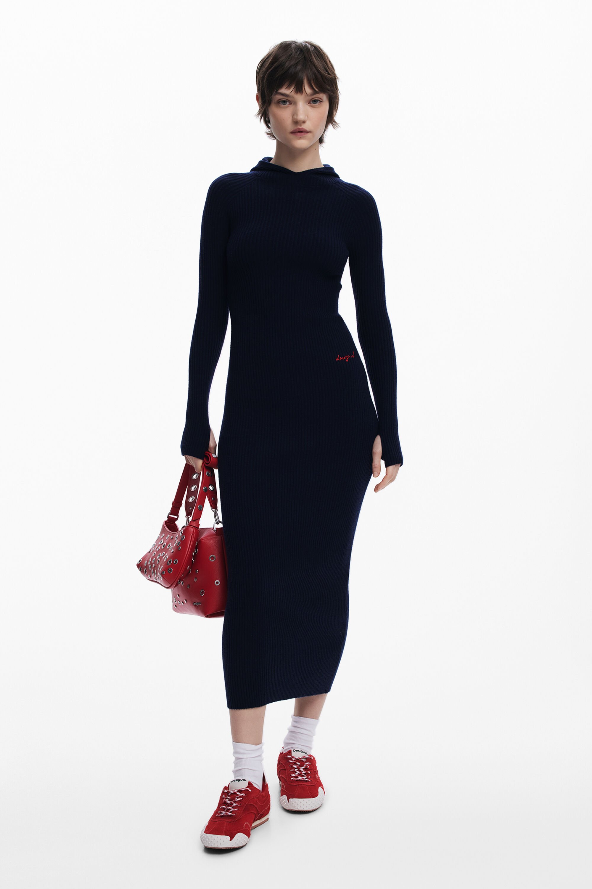 Vestido entallado con capucha para mujer Desigual