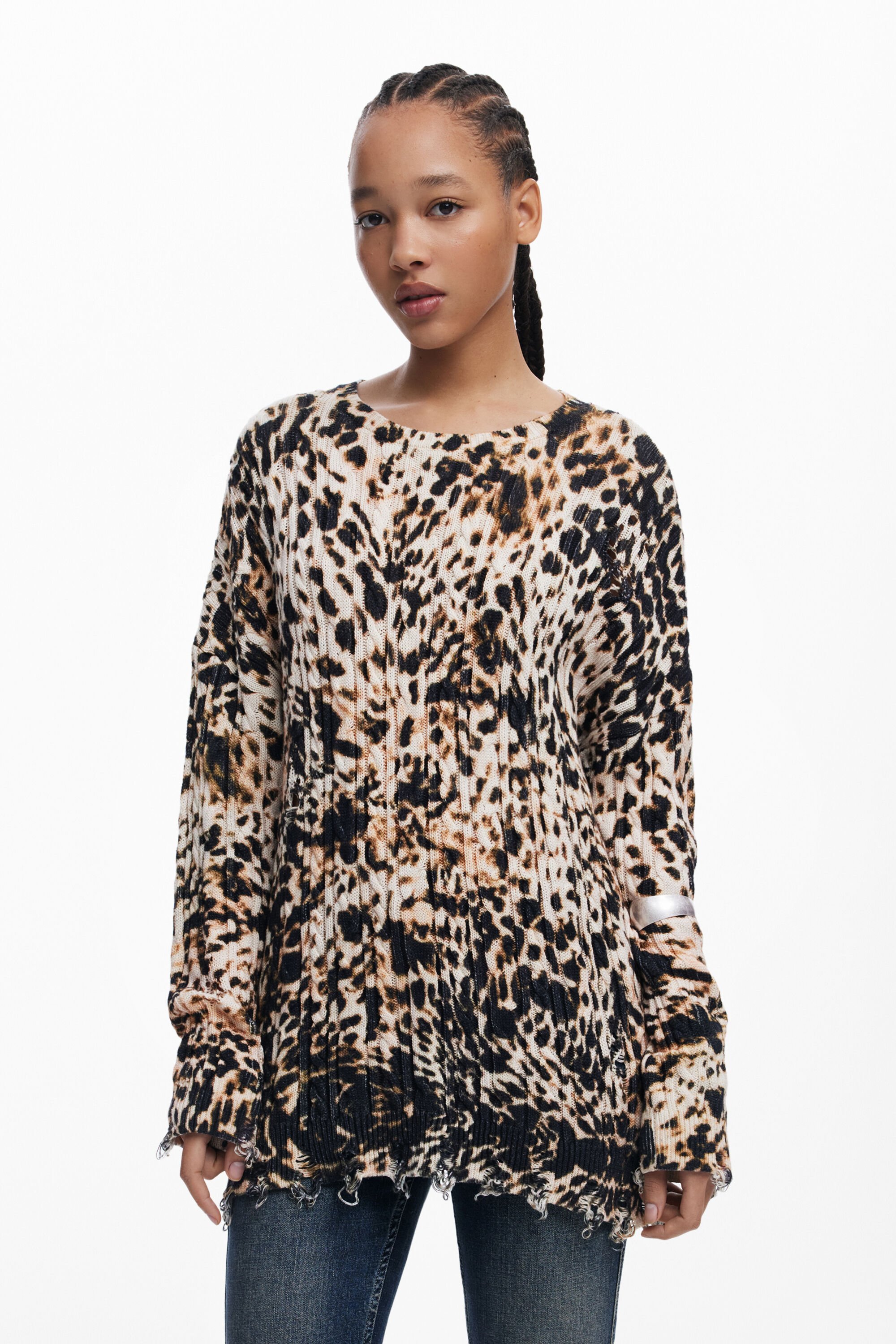 Jersey Desigual Estampado Animal Mujer