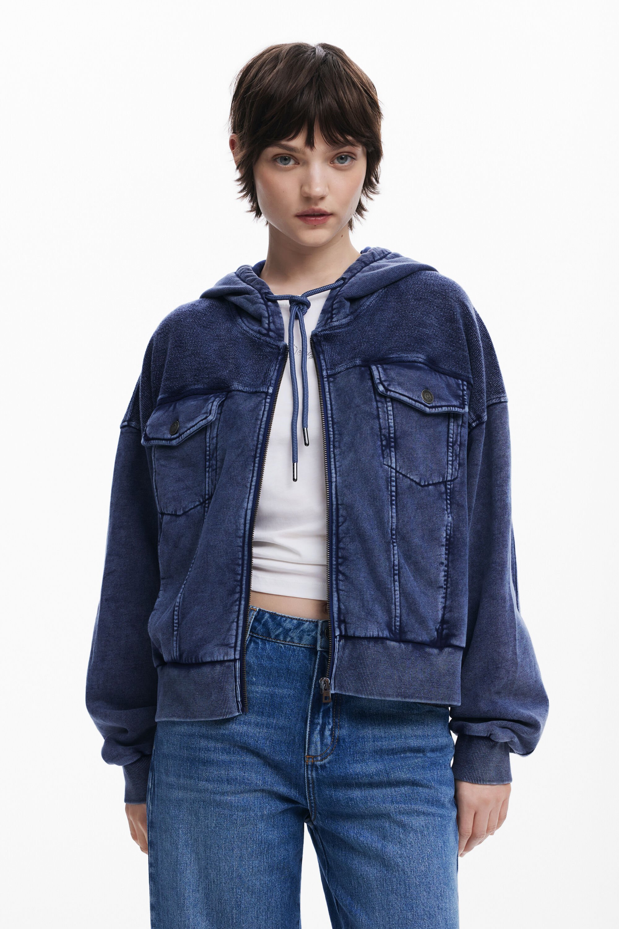 Sudadera estampado denim mujer Desigual