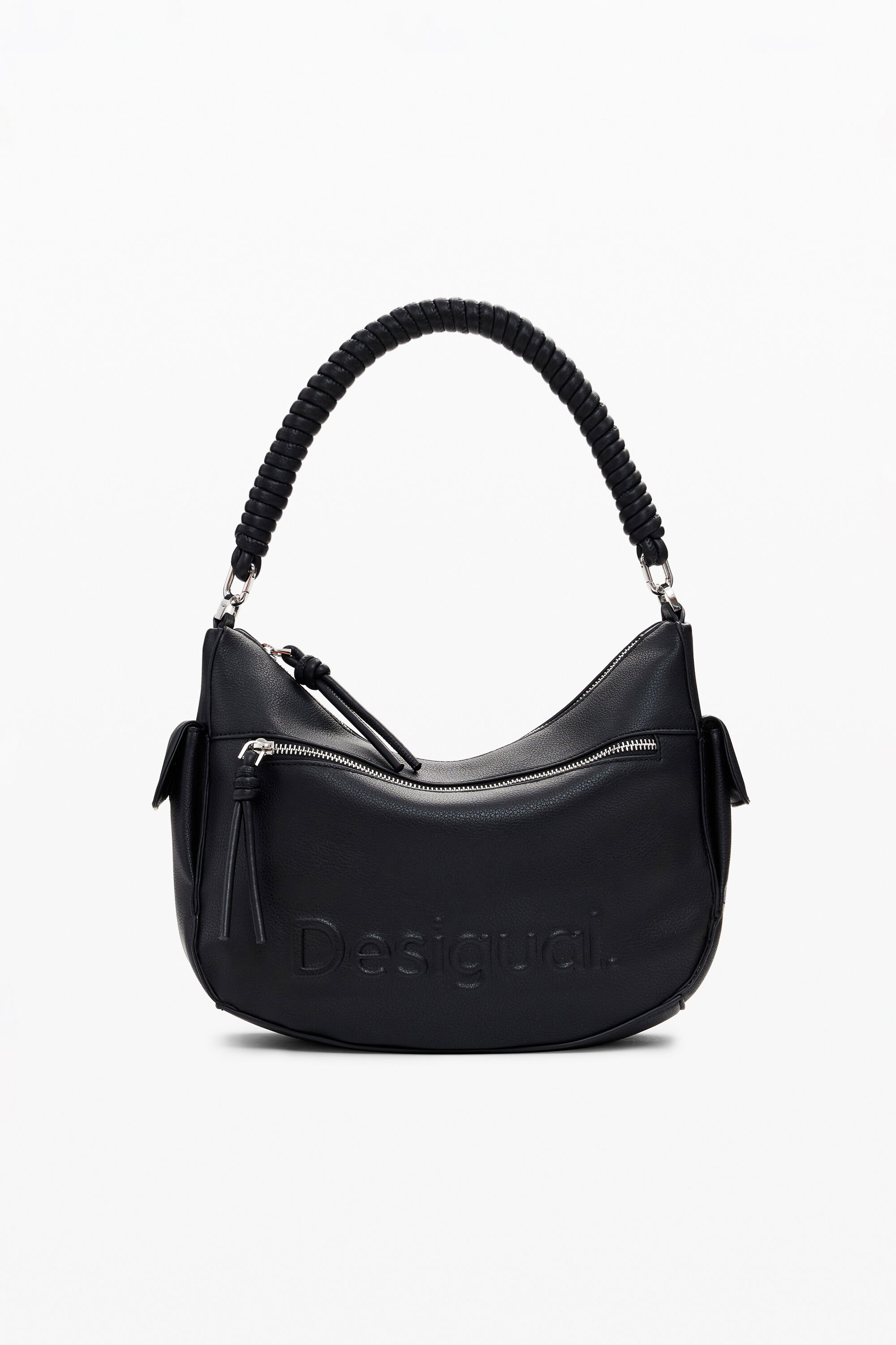 Bolso Ovalado Desigual con Logo 3D para Mujer