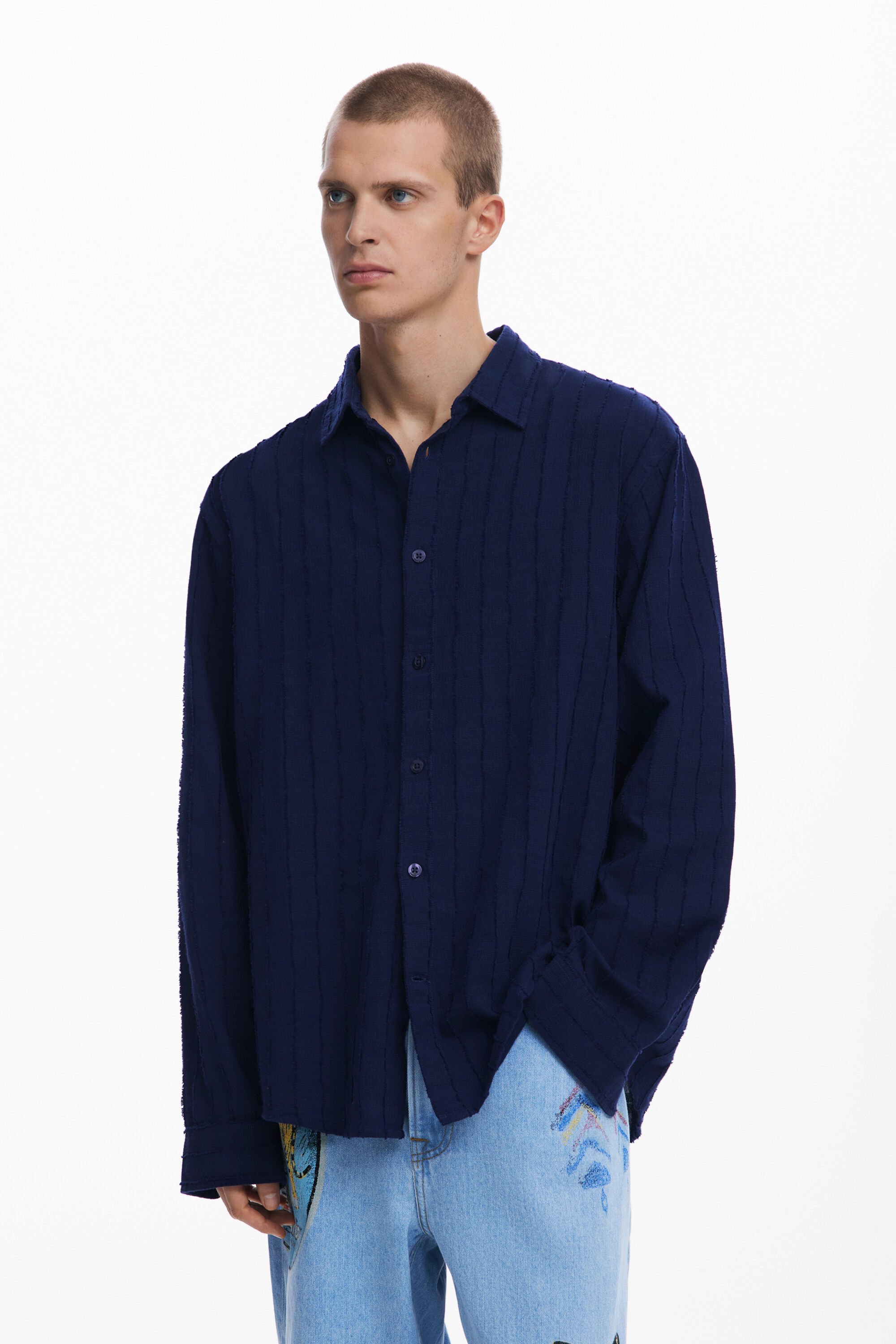 Camisa textura Desigual para hombre