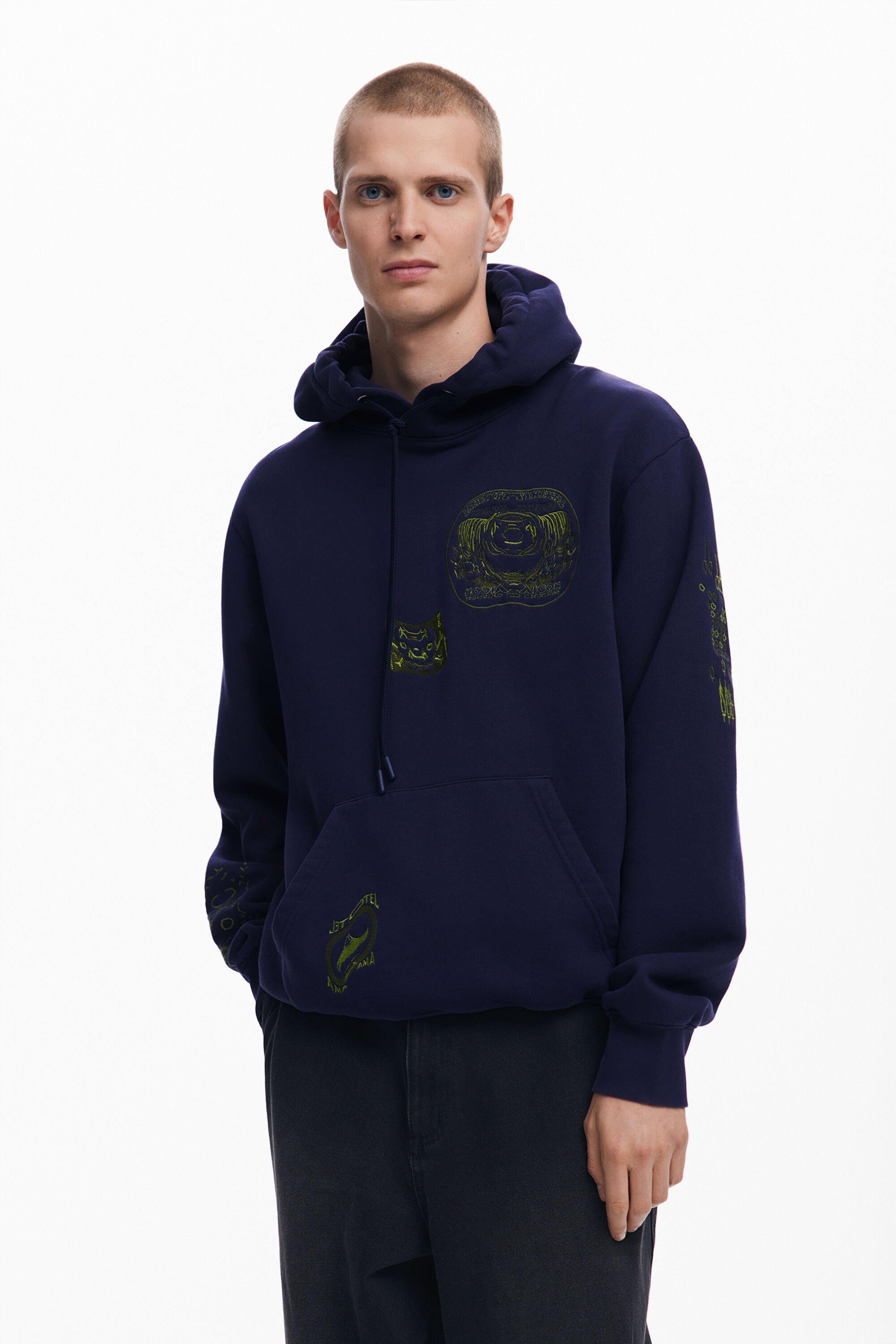Desigual Sudadera Bordados Tigre Hombre