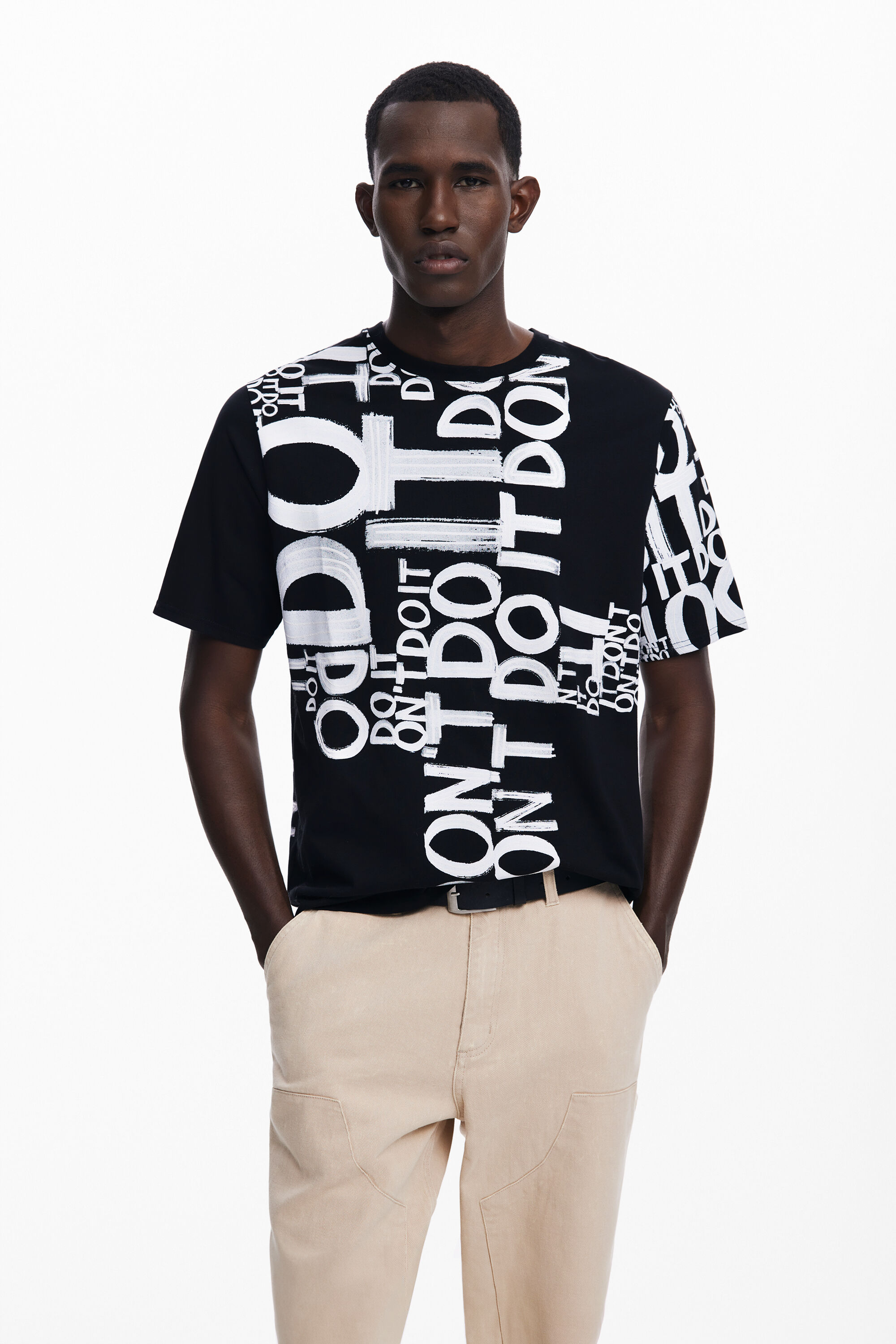 Camiseta Estampada Palabra Hombre Desigual