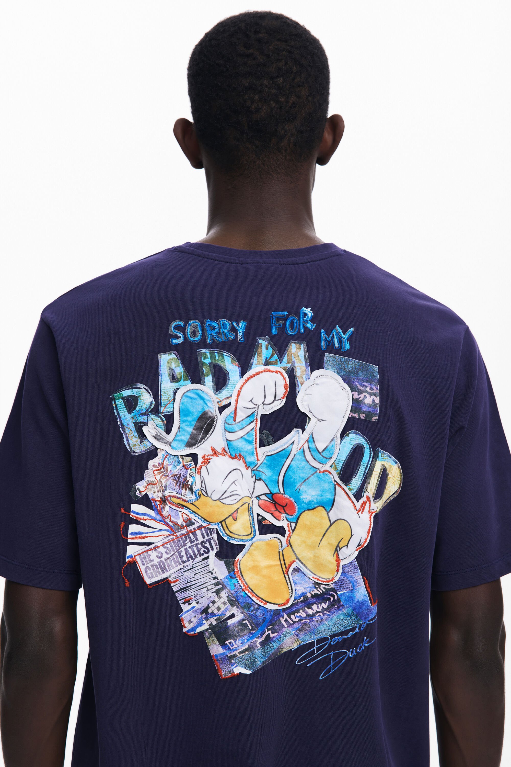 Camiseta de Manga Corta Desigual Donald™ para Hombre