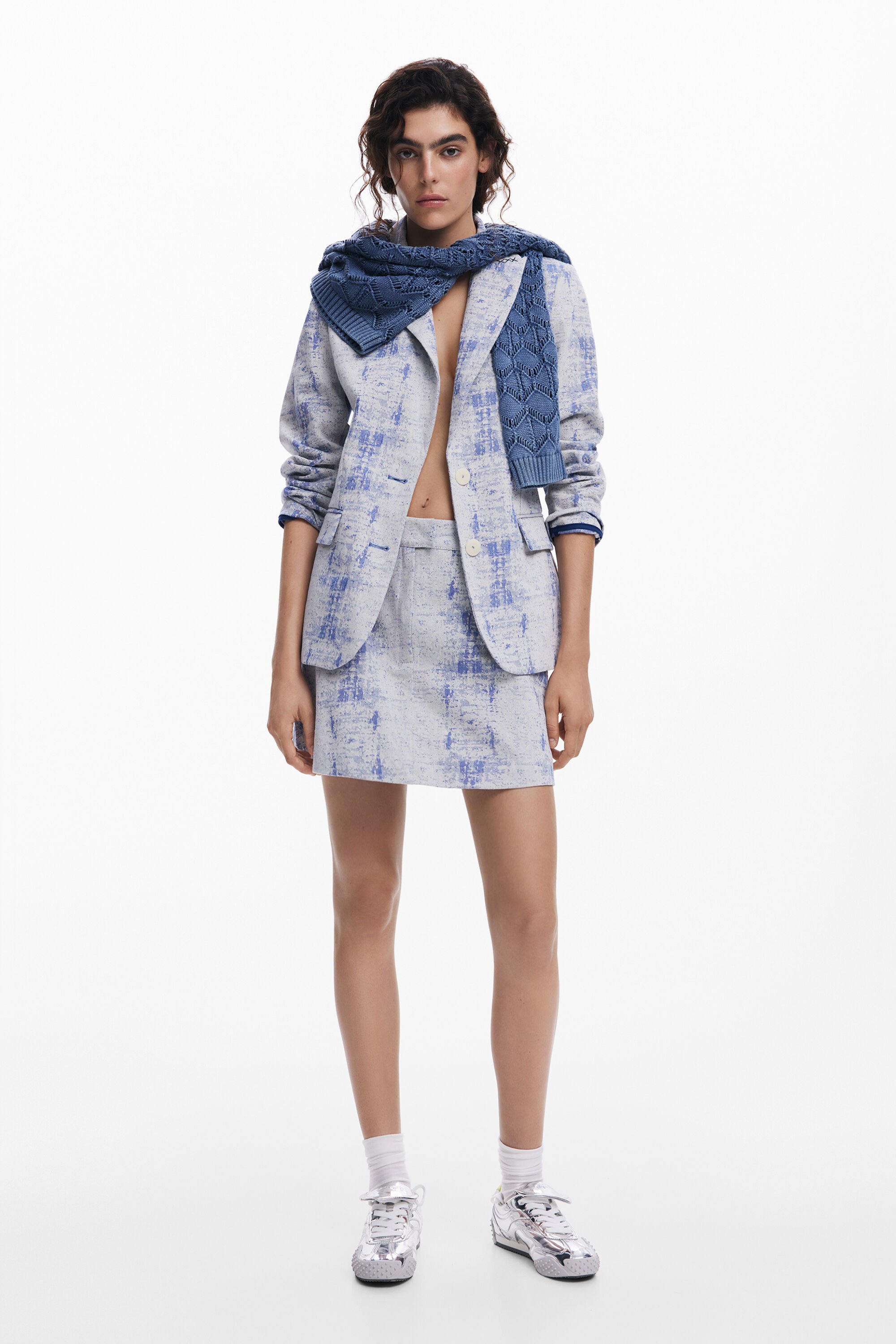 Minifalda "Desgastes" Desigual para Mujeres