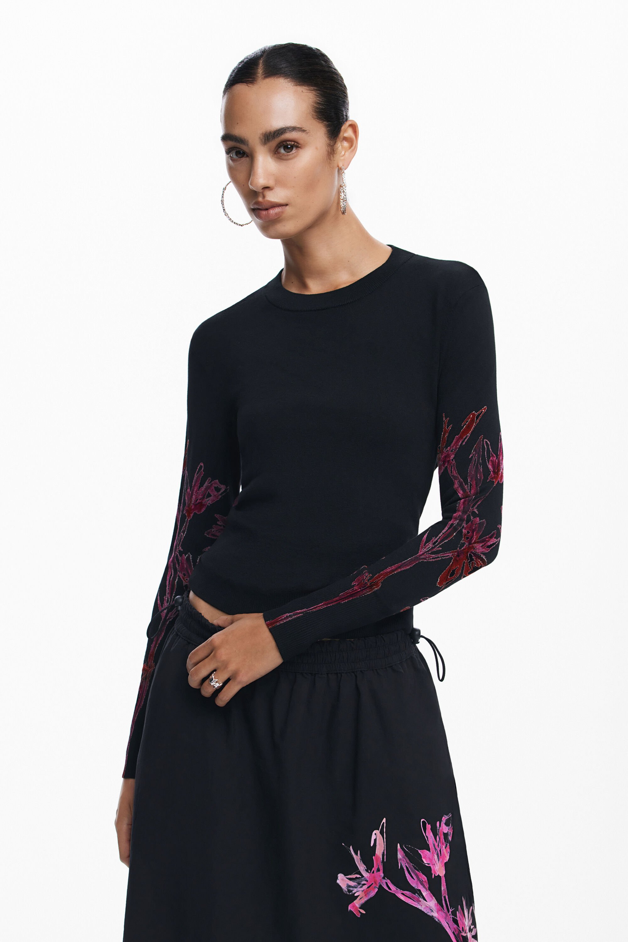 Jersey "Orquídeas" de Desigual para Mujer