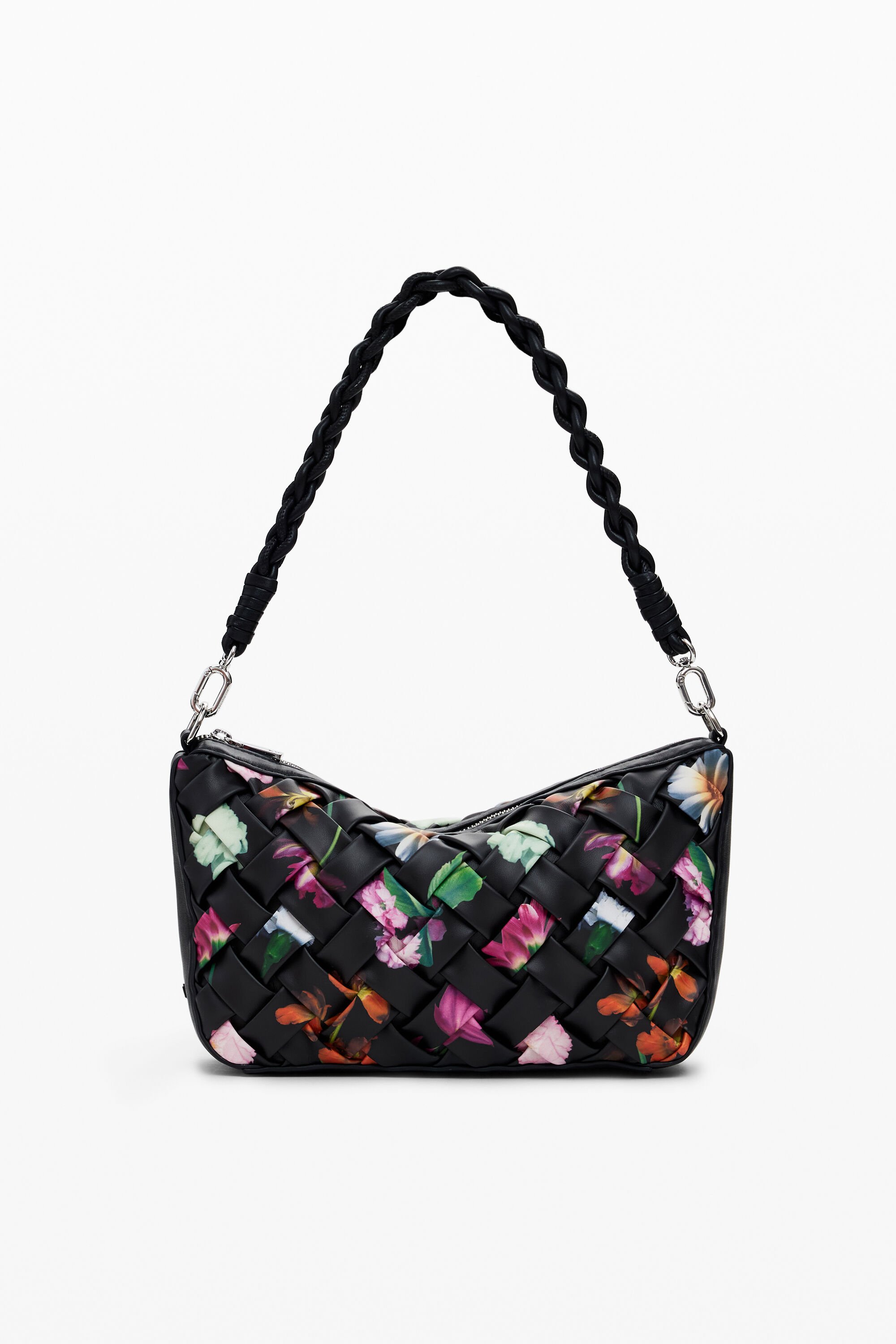 Bolso Pequeño Trenzado Flores Mujer Desigual