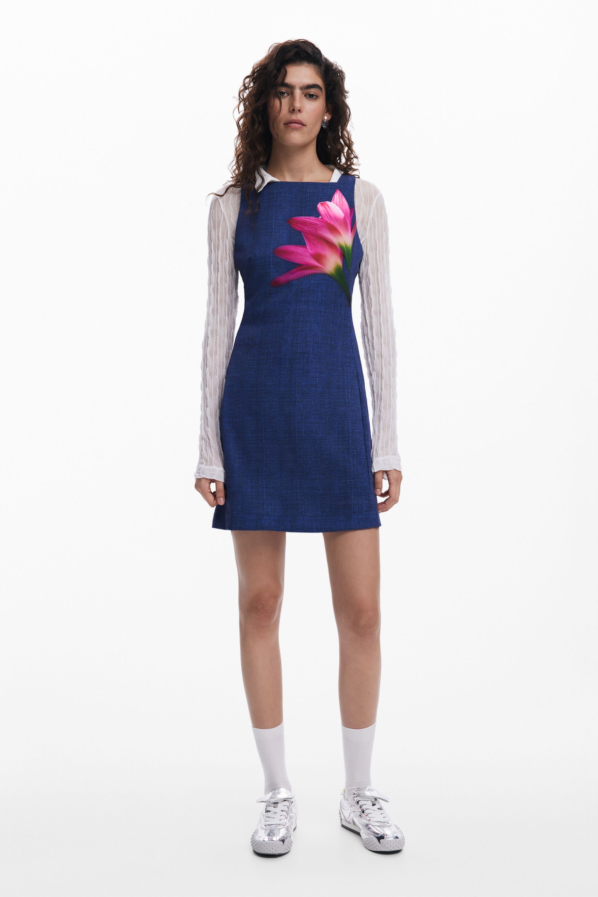 Vestido mini efecto denim mujer Desigual