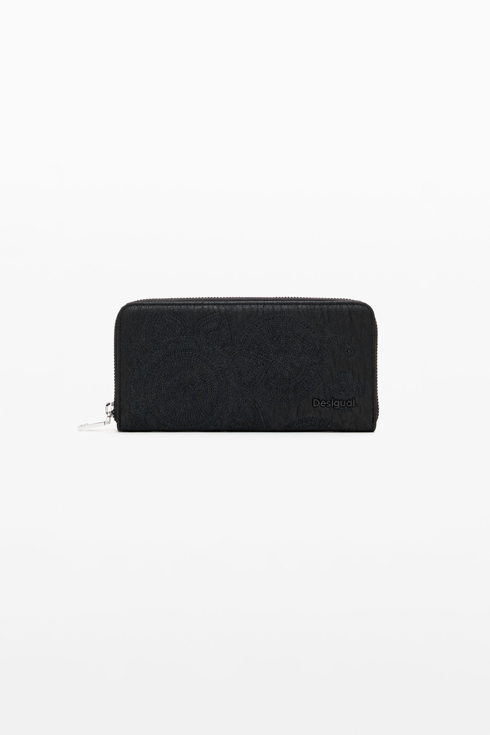 Desigual Cartera Grande Bordado Flores Mujer