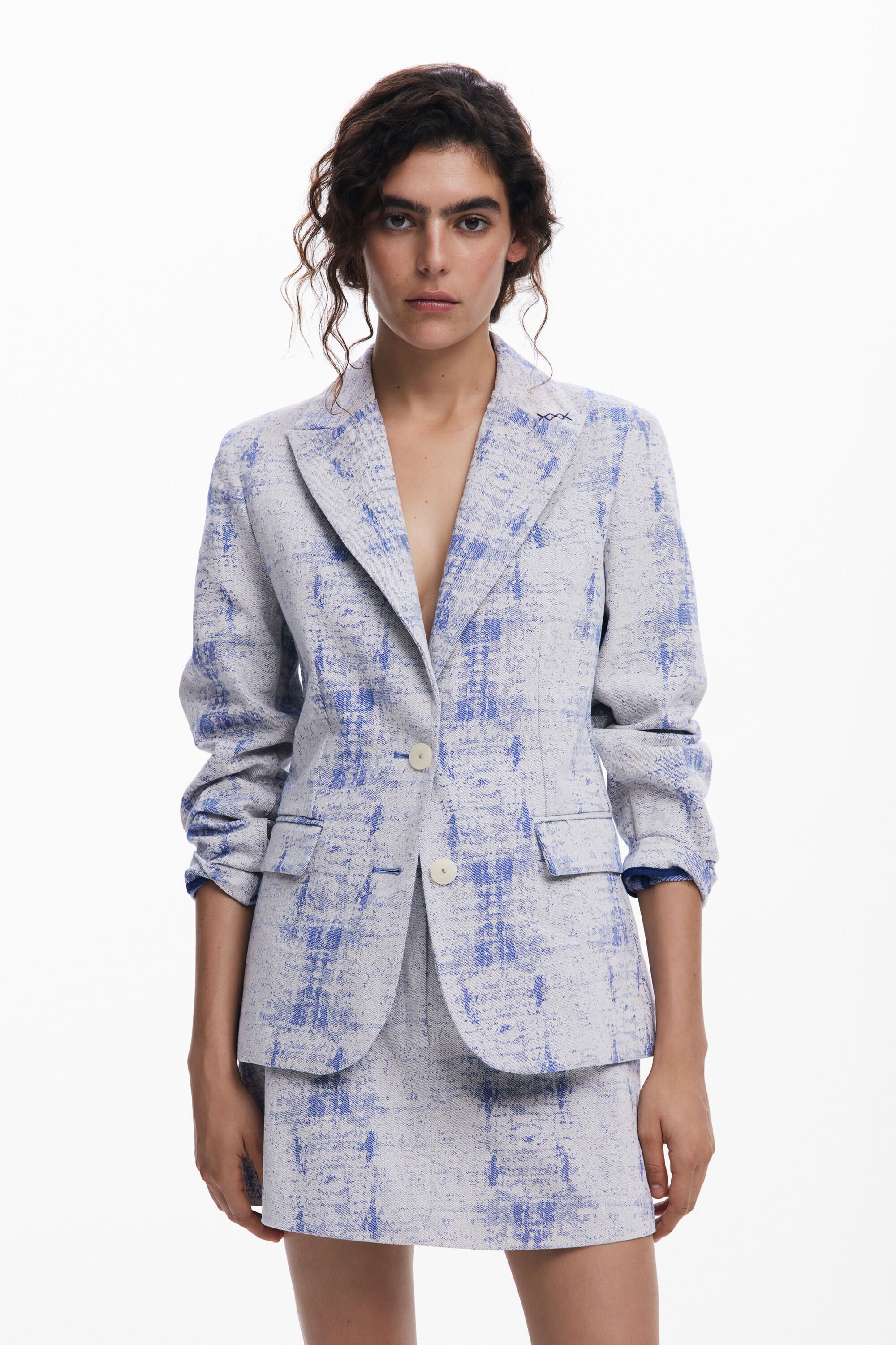 Americana de textura Desigual para mujer