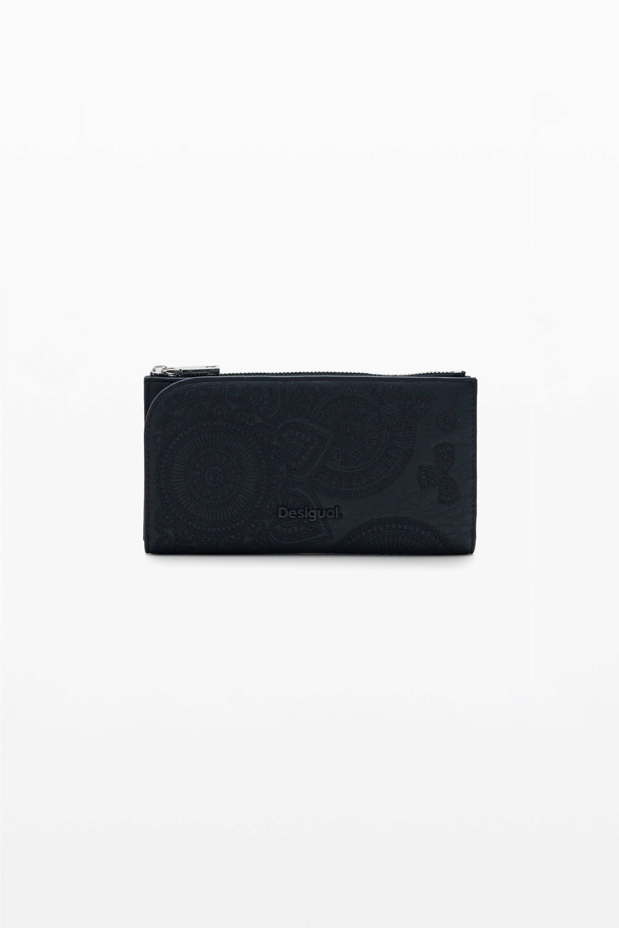 Cartera grande bordada Desigual para mujer