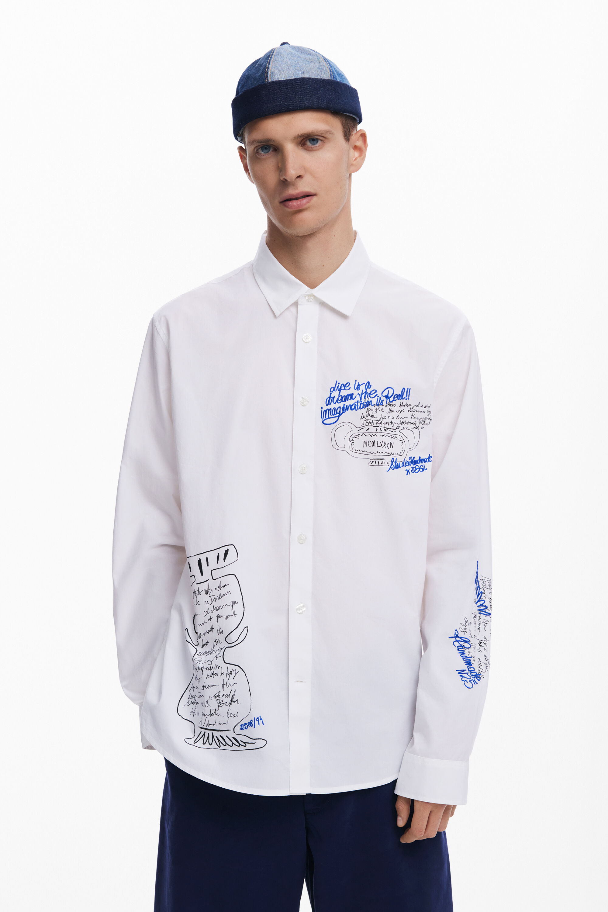 Camisas Caligráficas para Hombre de Desigual