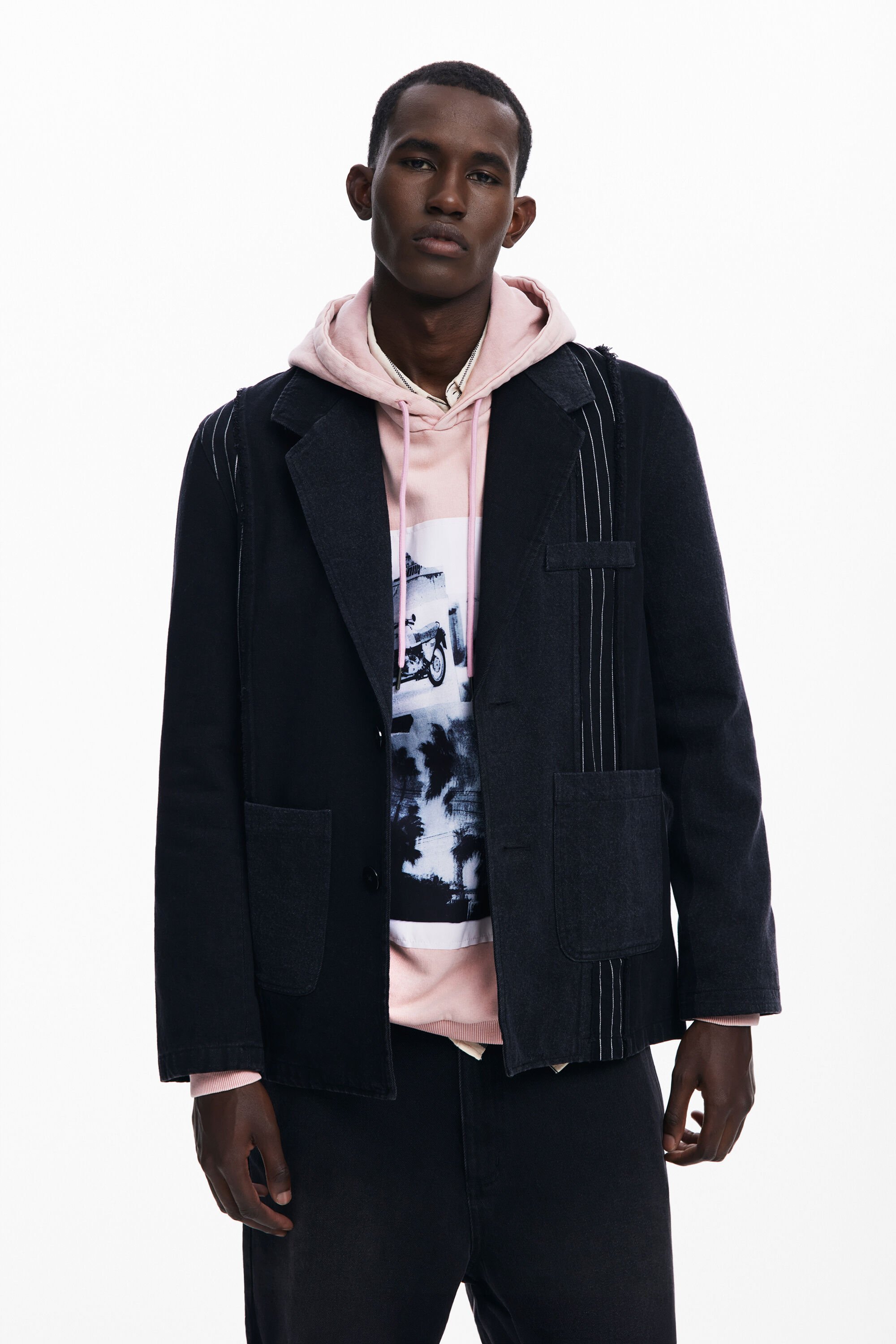 Americana Patchwork Desigual para Hombre