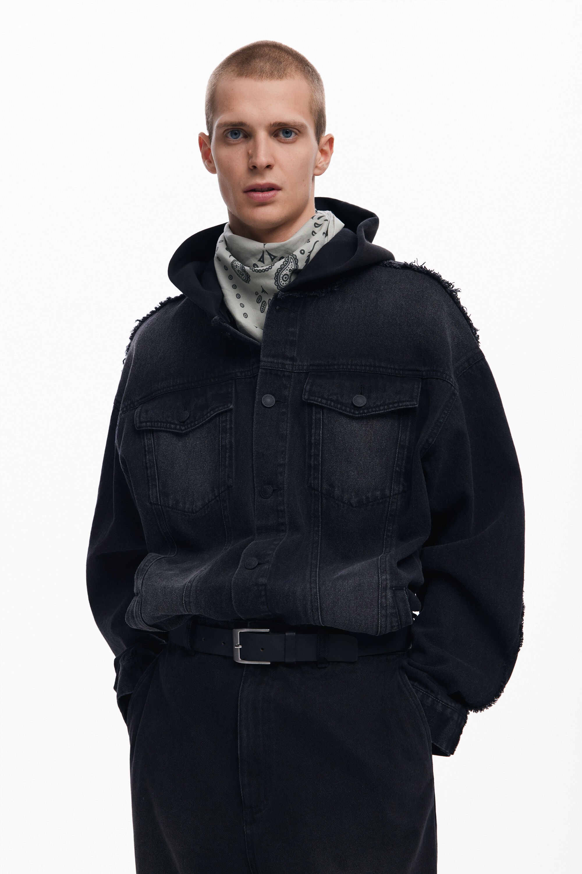 Chaqueta Denim Combinada Hombre Desigual