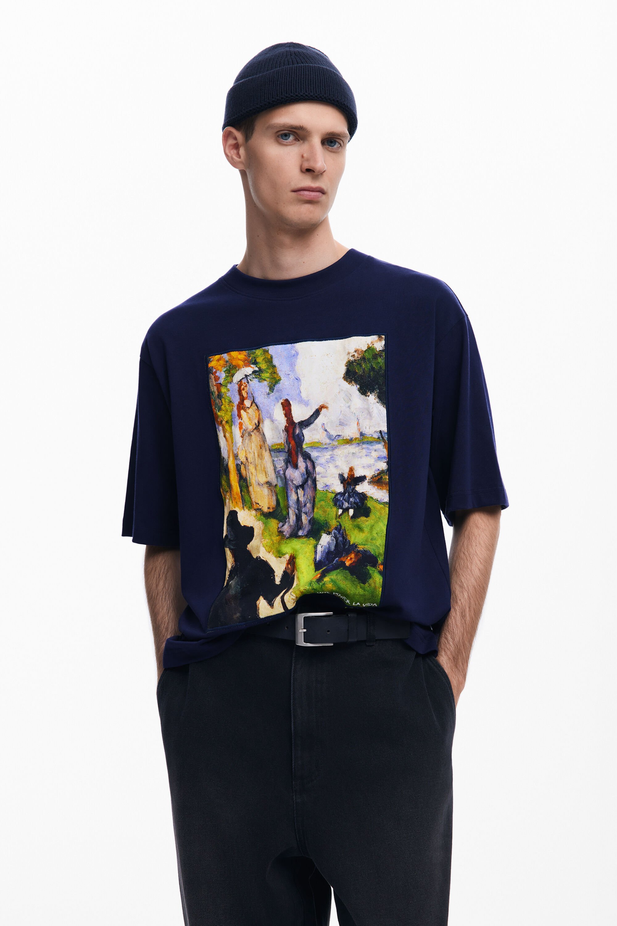 Camiseta Desigual Estampado Pintura Hombre