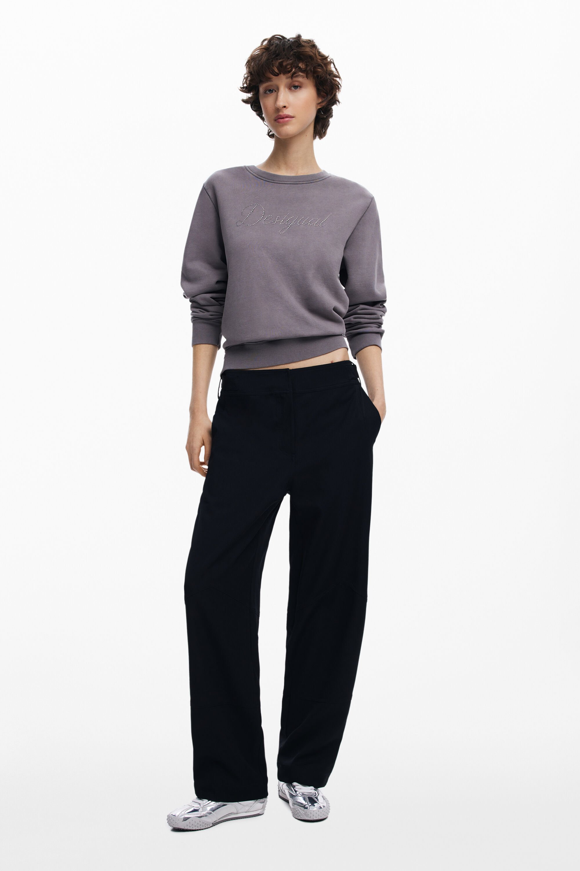 Pantalón recto Utility mujer Desigual