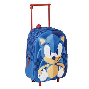 Mochila infantil Sonic 3D con Trolley Mochila infantil Sonic 3D con Trolley