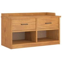 Banco De Recibidor Sandnes Madera Maciza De Pino 87x40x50 Cm