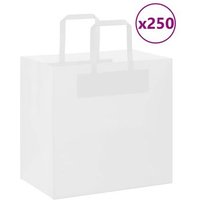 Bolsas de Papel Kraft con Asas 250 Uds 26x17x25 Cm CFW707832