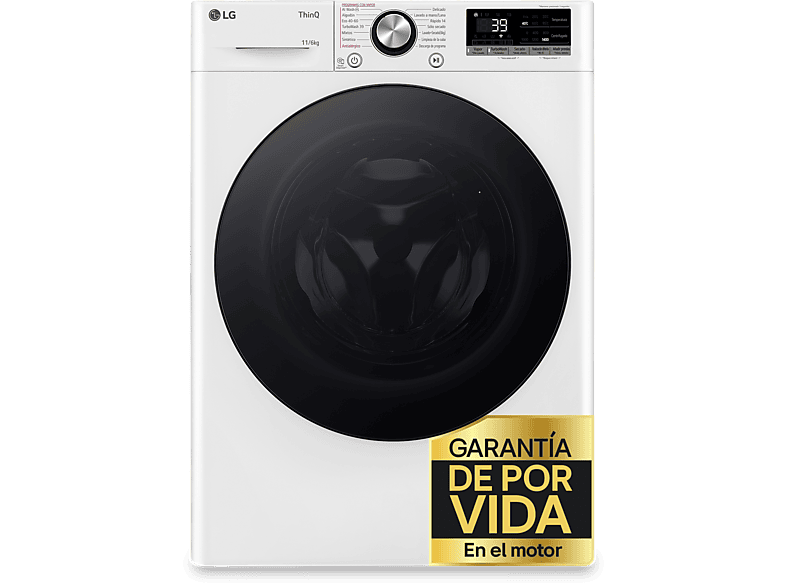 Lavadora secadora LG F4DR7011AGW 11 kg/6 kg