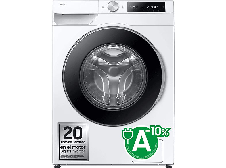 Samsung Lavadora Frontal 9Kg 1400 rpm Auto-dosificación AI EcoBubble WW90DG6U85LEU3