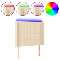 Cabecero con LED de Tela 83x16x118/128 Cm Cabecero con LED de Tela 83x16x118/128 Cm
