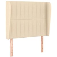 Cabecero de tela con orejas 93x23x118/128 cm