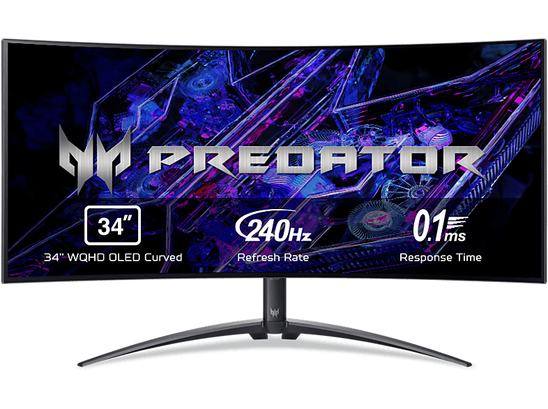 Monitor Gaming Acer Predator X34X 34" WQHD OLED 240Hz Curvo