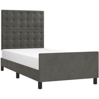 90x190cm Estructura De Cama Con Cabecero Terciopelo