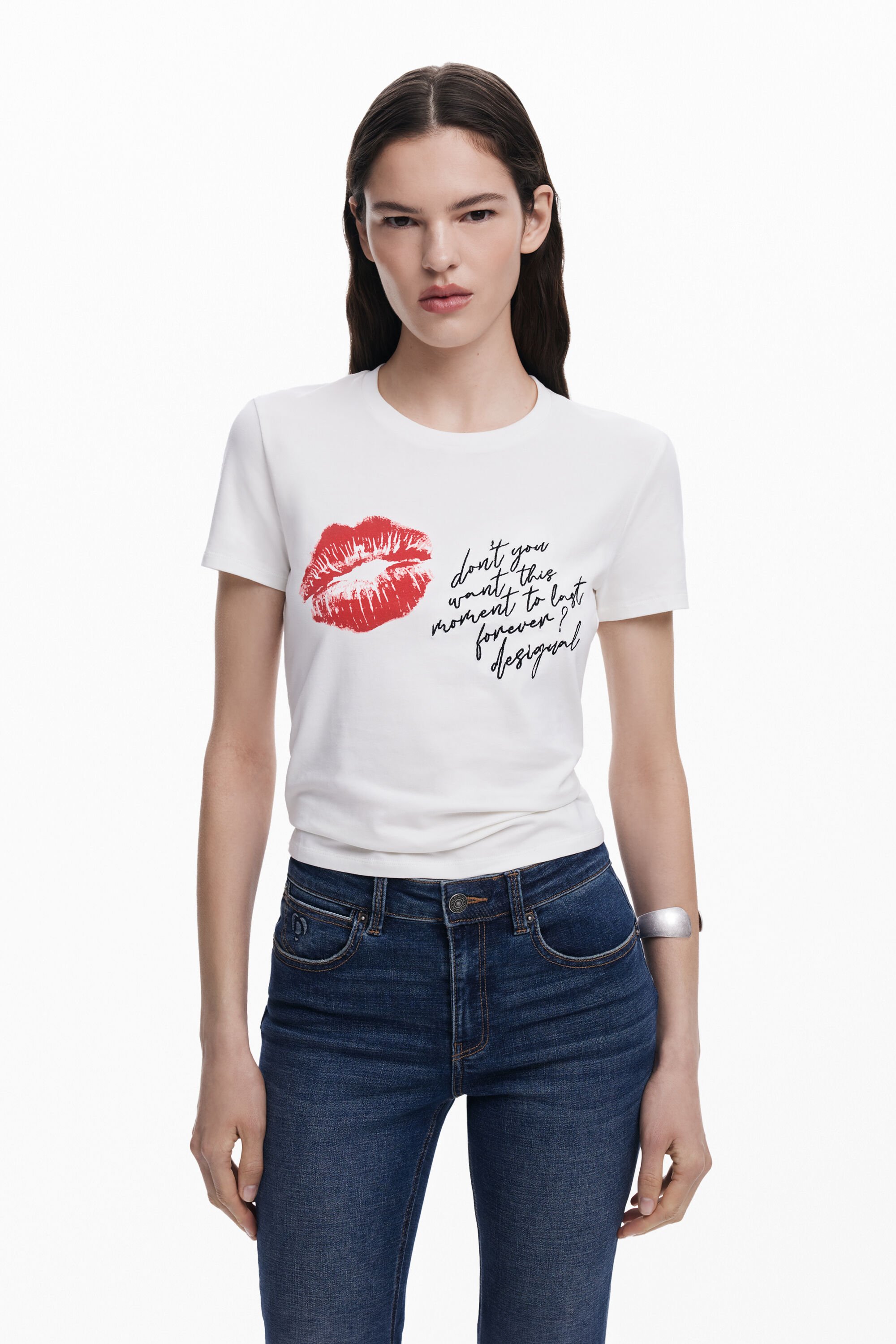 Camiseta Desigual beso mujer