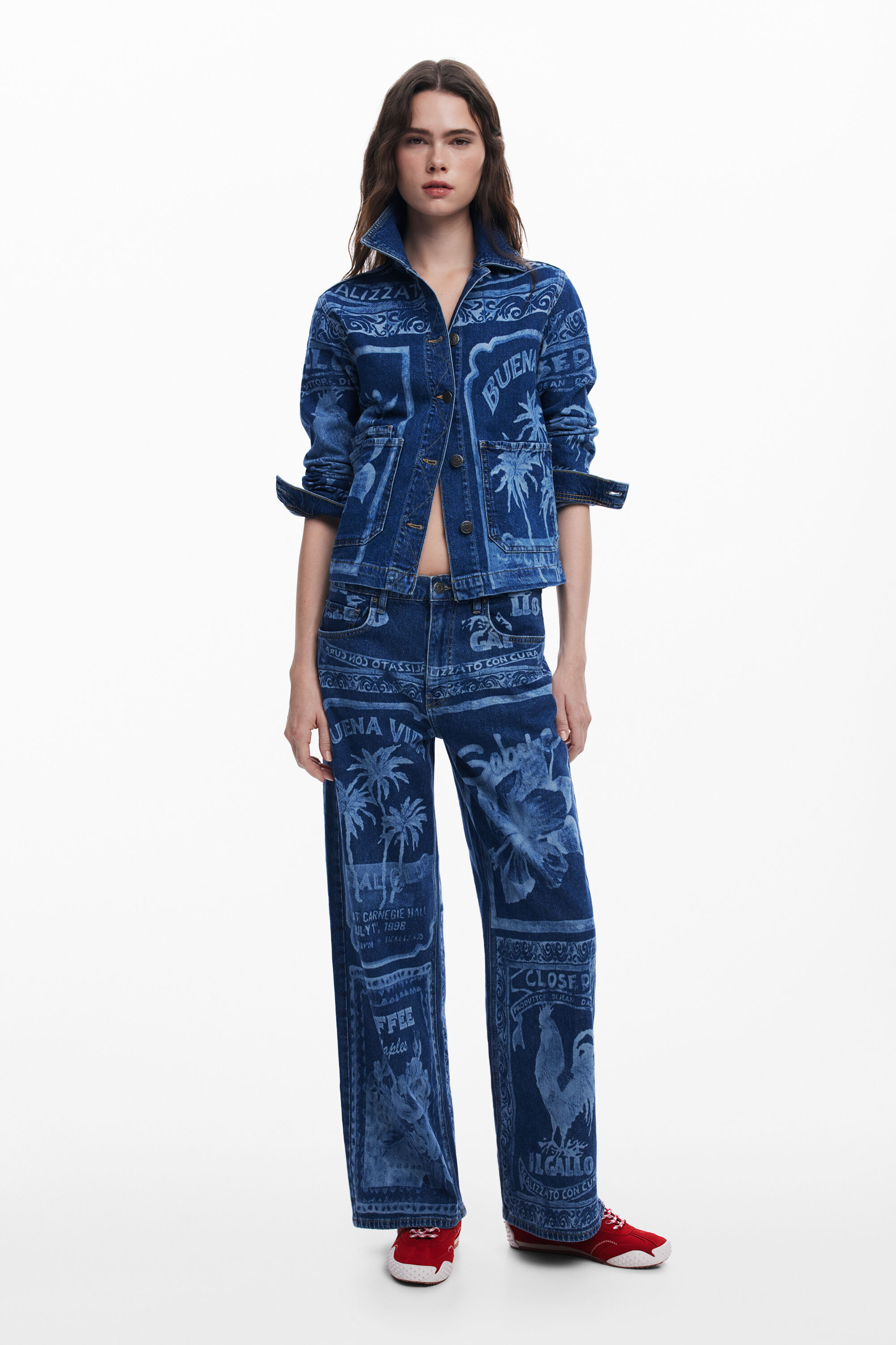 Pantalón vaquero postales mujer Desigual