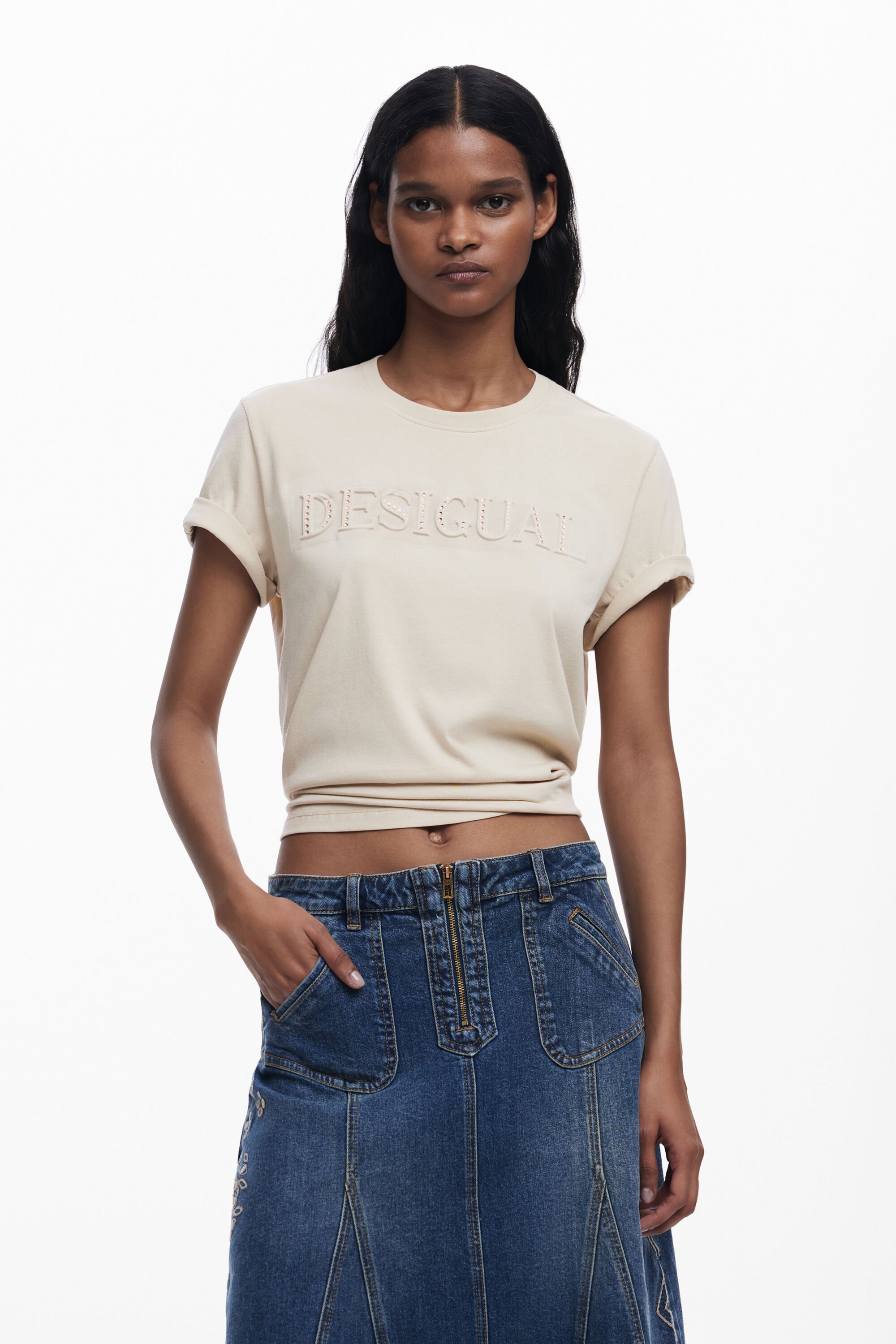 Desigual Camiseta Logo 3D Mujer Desigual Camiseta Logo 3D Mujer