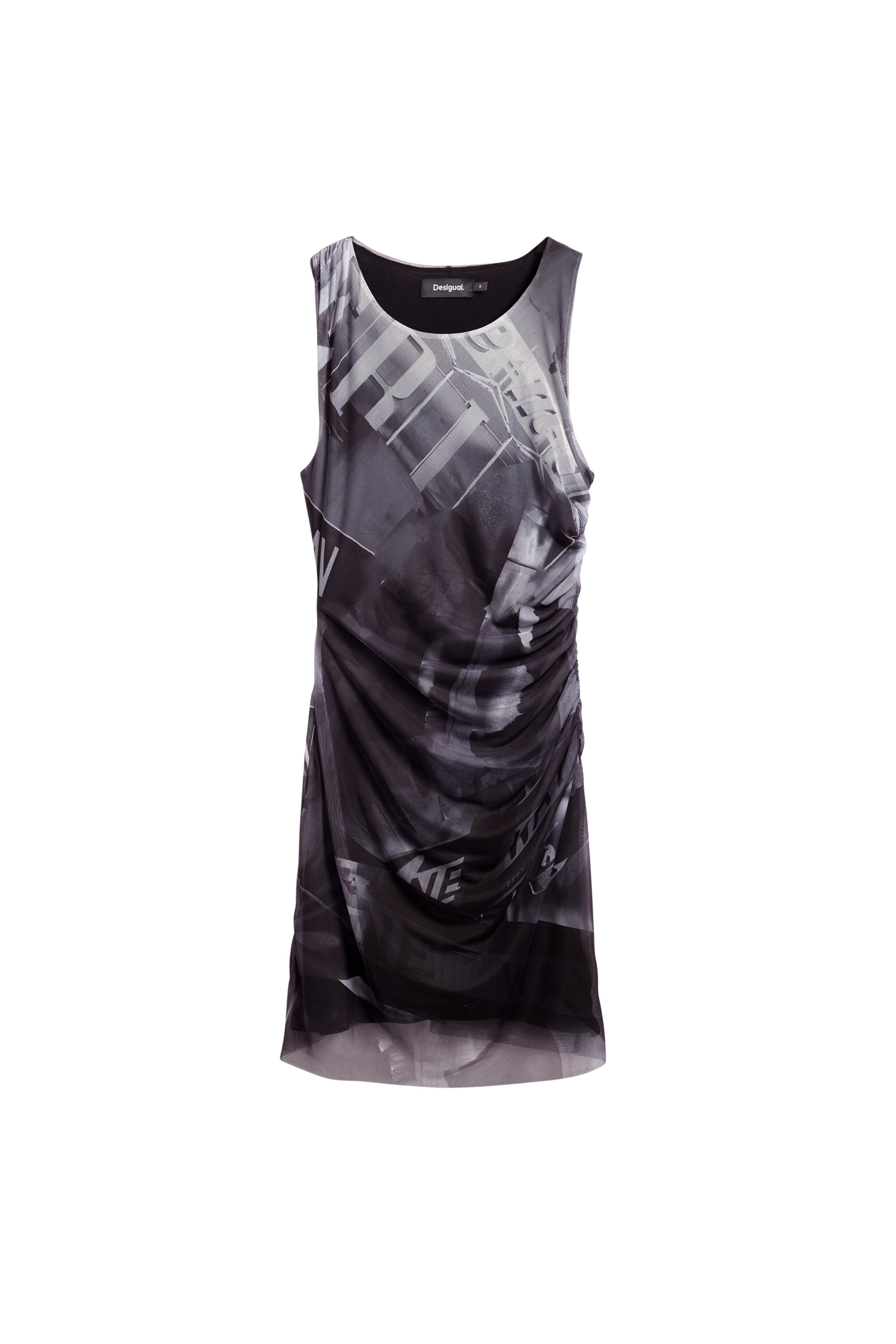 Vestido mini drapeado Desigual para mujer