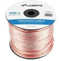 Cable de Altavoz Lanberg 2x1.5mm2 100m Transparente Cable de Altavoz Lanberg 2x1.5mm2 100m Transparente