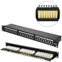 Panel de Conexiones STP Cat6 Extralink de 24 Puertos V2