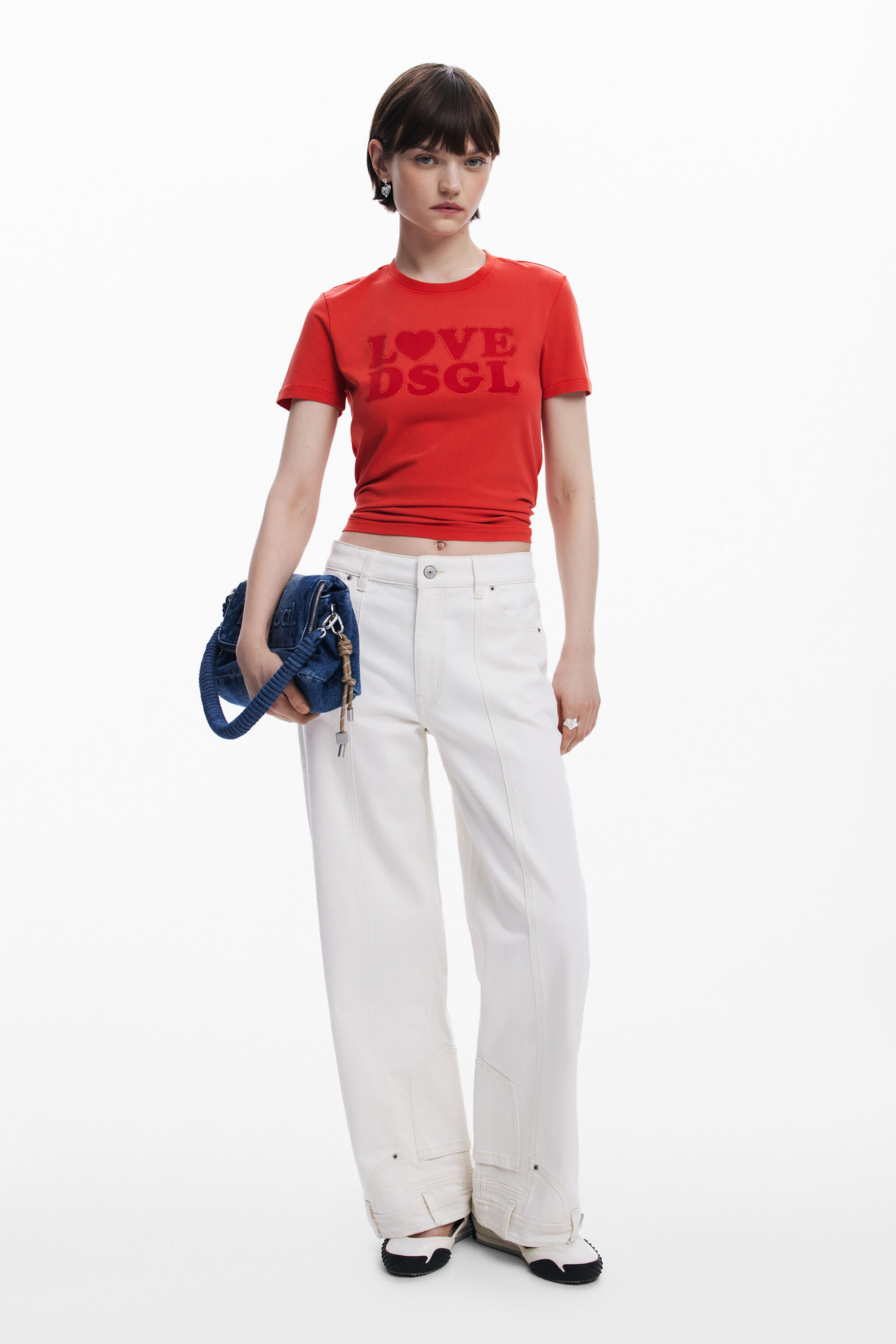 Vaquero recto bolsillos mujer Desigual