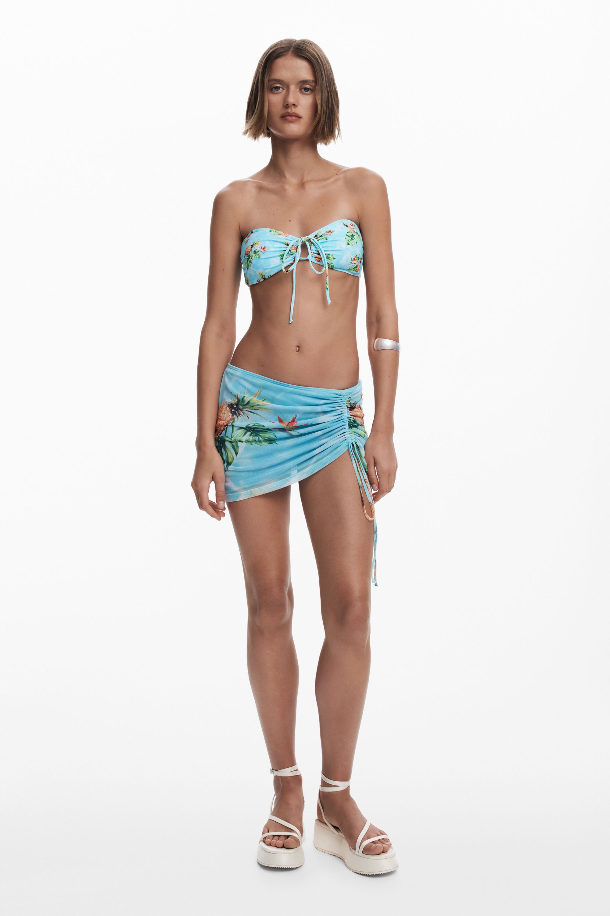Desigual Minifalda Tropical Mujer Desigual Minifalda Tropical Mujer