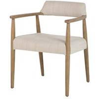 Silla de Comedor de Madera Fresno Beige 59x57x74 Cm