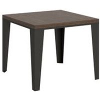 Mesa Tipo Libro 90x90/180 Cm Flame Libra Nogal
