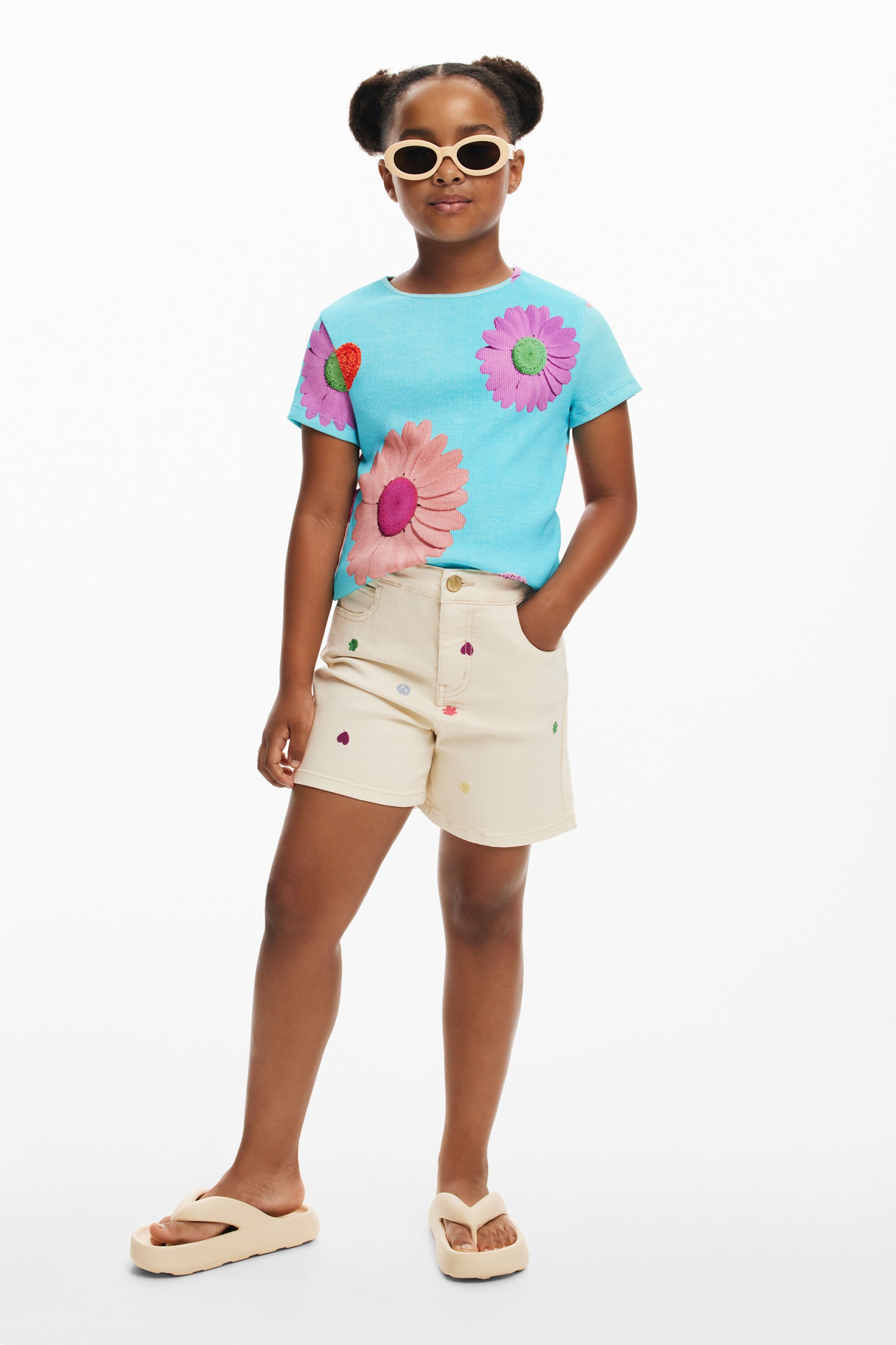 Pantalón corto denim Desigual para hombre