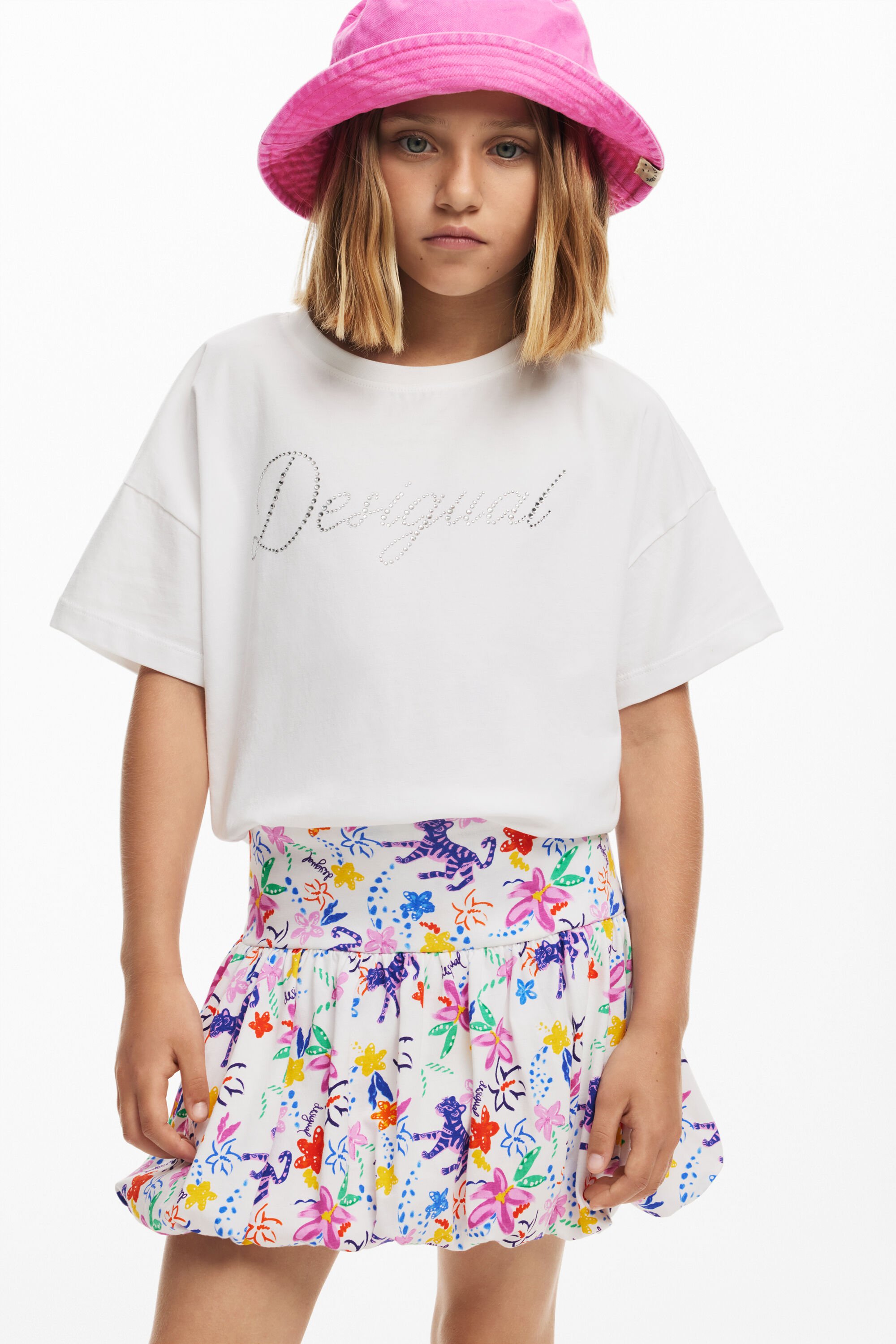 Desigual Falda Globo Estampada