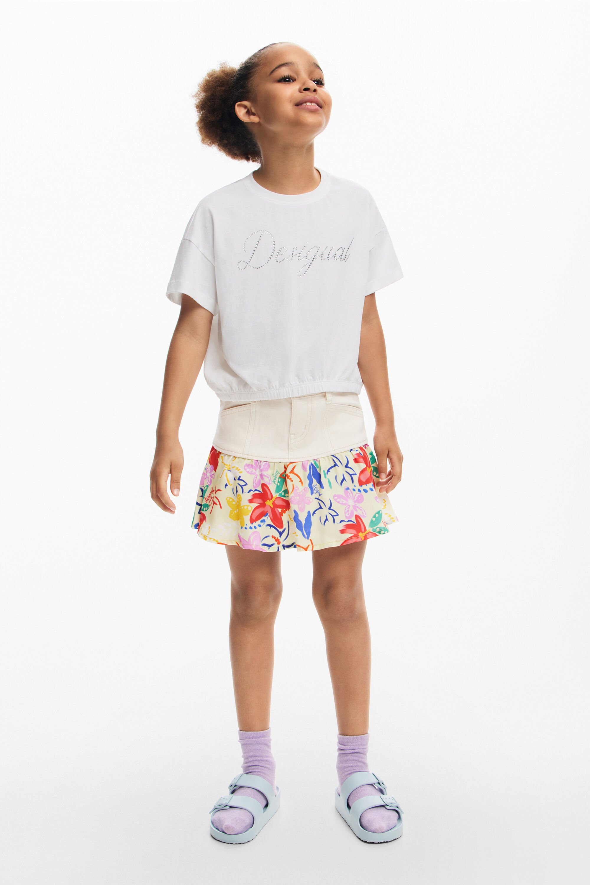 Camiseta con strass Desigual para mujer