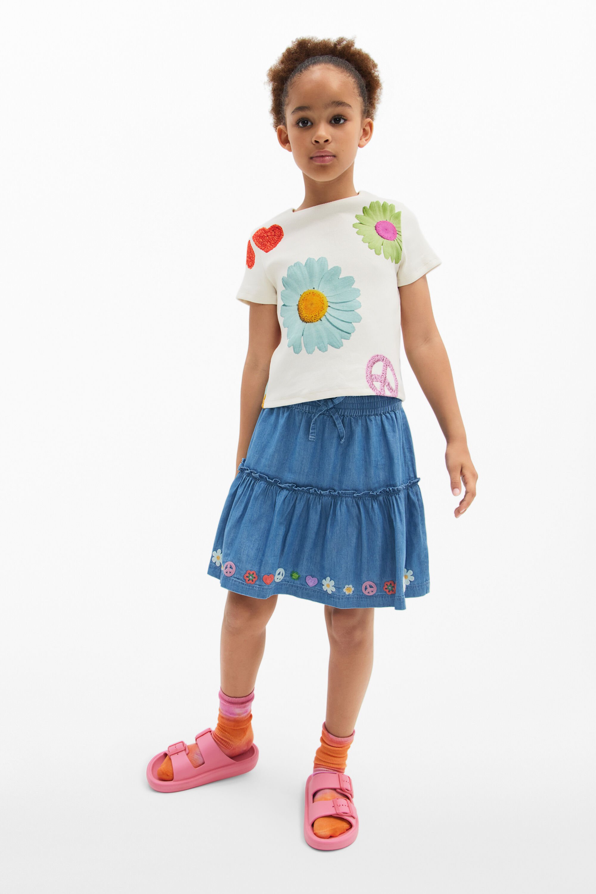 Falda Mini Denim Desigual para Mujer