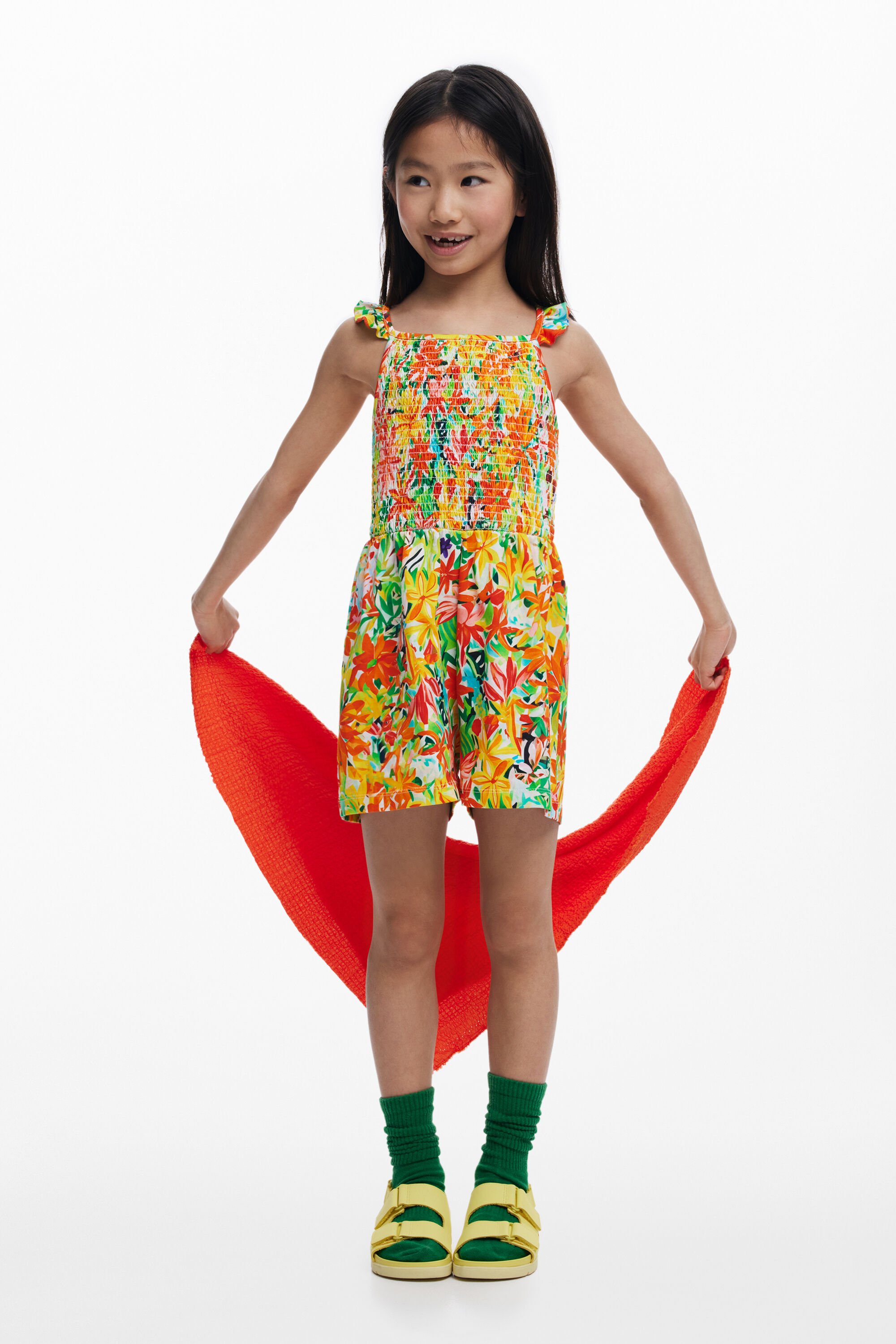 Mono corto de flores Desigual para mujer