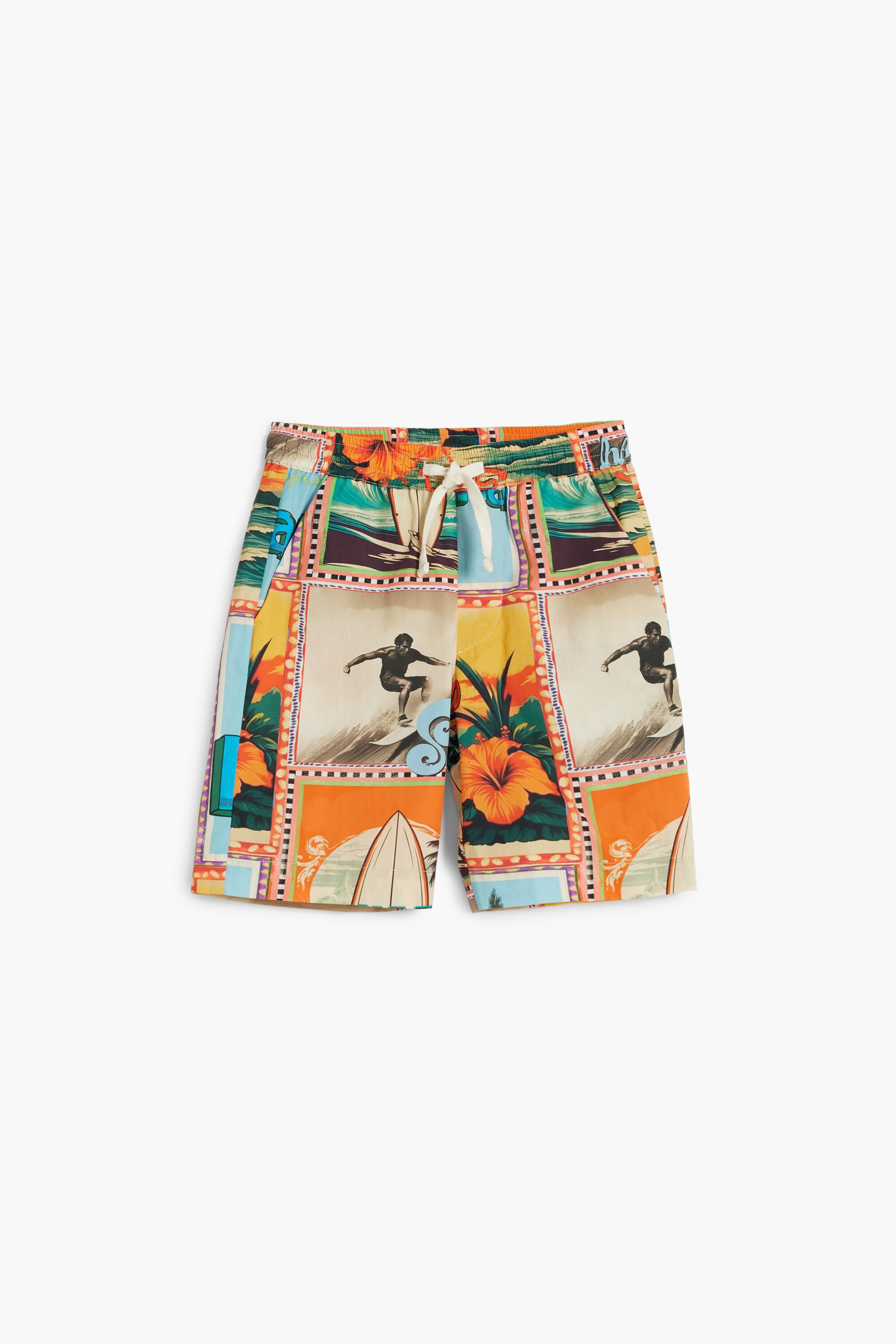 Bermuda Desigual Postales Tropicales Hombre